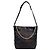 Chanel Black Quilted CC Bucket Bag Schwarz