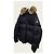 Moncler Black Badge Made Up Fur Hooded Down Jacket - view 2