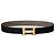 Hermès Reversible Men's Leather Belt with Gold Buckle Brown