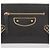 Balenciaga Giant Metallic Edge Zip Long Wallet Black - view 2