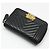 Chanel Cartera de tarjetas con cremallera Chevron Gold Boy Negro - vista 4