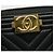 Chanel Cartera de tarjetas con cremallera Chevron Gold Boy Negro - vista 6