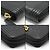 Chanel Cartera de tarjetas con cremallera Chevron Gold Boy Negro - vista 8