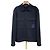 Louis Vuitton LV Bestickter Strick-Zip-Up mit Tasche Charcoal Braun