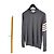 Thom Browne Diagonales Armband aus Merinowolle-Strick Grau Braun