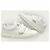 Louis Vuitton White Gold Monogram Velcro Front Row - view 5
