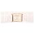 Chanel Cinturón de mujer de piel de cordero blanco con bandas Gold CC - vista 8