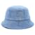 Chanel Denim Bucket Hat mit Logo Blau