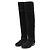 Tory Burch Botas altas SIMONE de ante negro para mujer - vista 3