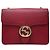 Gucci Borsa a tracolla con catena GG intrecciata Rossa Rosso