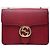 Gucci Borsa a tracolla con catena GG intrecciata Rossa Rosso - vista 2