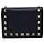 Valentino Portafoglio piccolo da donna in pelle di vitello Rockstud Nero