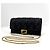 Fendi Borsa a tracolla portafoglio con catena Nero - vista 4
