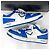 Prada Downtown Leder-Sneaker White Cobalt Blue Blau - Ansicht 3
