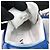 Prada Downtown Leder-Sneaker White Cobalt Blue Blau - Ansicht 8