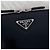 Prada Mini borsa a tracolla spazzolata nera Nero - vista 8
