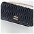 Miu Miu Borsa a tracolla Matarese Napa Chain Black Nero - vista 6