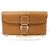 Delvaux Cartera Continental de piel de becerro granulada Rodeo marrón con pespuntes brillantes - vista 2