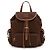 Miu Miu Canvas and Leather Medium Backpack Brown - view 4