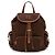 Miu Miu Canvas and Leather Medium Backpack Brown - view 5