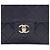 Chanel Bolso de hombro y bolso bandolera de piel de cordero con logotipo CC, Oro Champagne Azul - vista 4