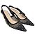 Dior Décolleté slingback in scamosciato nero e oro a pois