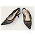 Dior Décolleté slingback in scamosciato nero e oro a pois - vista 3