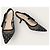 Dior Décolleté slingback in scamosciato nero e oro a pois - vista 4