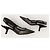 Dior Décolleté slingback in scamosciato nero e oro a pois - vista 5