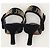 Dior Décolleté slingback in scamosciato nero e oro a pois - vista 7