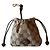 Gucci Mini borsa a coulisse Minuet GG Canvas Nano Portachiavi Beige Marrone