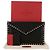 Valentino Clutch a bustina in pelle nera Nero