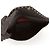 Valentino Clutch a bustina in pelle nera Nero - vista 6