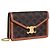 Céline Wallet on Chain Crossbody Bag Triomphe Tan Braun - Ansicht 2
