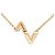 Louis Vuitton Colar LV Bolt Upside Down em ouro Preto