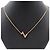 Louis Vuitton Colar LV Bolt Upside Down em ouro Preto - vista 2
