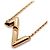 Louis Vuitton Colar LV Bolt Upside Down em ouro Preto - vista 5