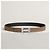 Hermès Buckle Reversible Double-Sided Black Safari Silver Matte Men's Leather Belt - view 3