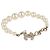 Chanel Pulseira de pérolas e cristal CC banhada a ouro (Recibo de loja de departamentos) Dourado - vista 2
