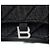 Balenciaga Borsa a Spalla Quilted Denim Crush Chain Marrone - vista 4