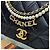 Chanel Borsa con patta e catena con logo di perle Nero Oro - vista 11