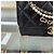 Chanel Borsa con patta e catena con logo di perle Nero Oro - vista 5