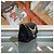 Chanel Borsa con patta e catena con logo di perle Nero Oro - vista 6