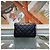 Chanel Borsa con patta e catena con logo di perle Nero Oro - vista 7