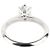Tiffany & Co Tiffany Setting Diamant Verlobungsring Größe (Tiffany Zertifikat) Silber - Ansicht 4