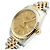 Orologio Rolex Datejust Combo da Uomo Quadrante in Lino Bokeh Index D'oro - vista 10