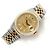 Orologio Rolex Datejust Combo da Uomo Quadrante in Lino Bokeh Index D'oro - vista 22