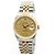 Orologio Rolex Datejust Combo da Uomo Quadrante in Lino Bokeh Index D'oro - vista 8