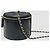 Chanel Piccola Vanity Rotonda in Agnello Nero Placcata Oro - vista 5
