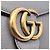 Gucci Borsa a tracolla con catena Marmont Marrone - vista 8